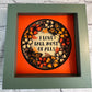 I love fall most of all with flowers mini 3D paper art in a shadowbox