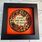 I love fall most of all with flowers mini 3D paper art in a shadowbox