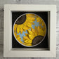 Sunflowers mini 3D paper art in a shadowbox