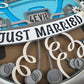Just married 3D paper art in a shadowbox