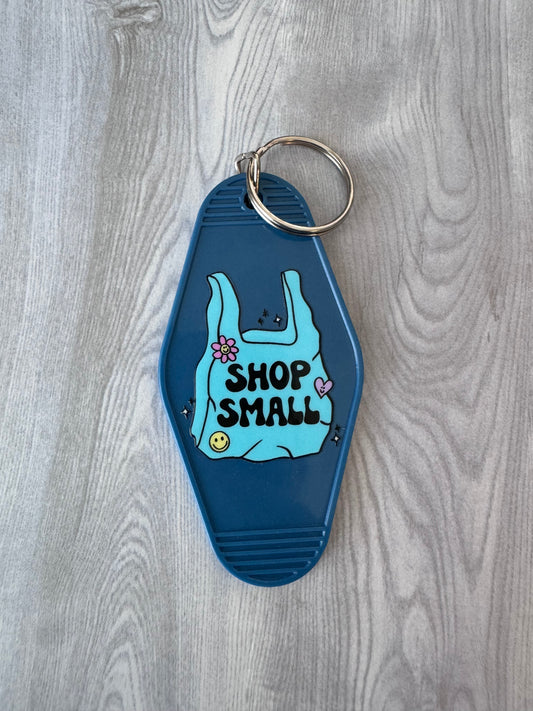 Shop small retro motel keychain