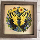 Butterfly solo scene tiger swallowtail butterfly 3D paper art in a shadowbox