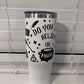 Do you believe in magic 40oz handle tumbler with straw and slide lid