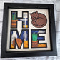 Home- Cat design 3D paper art in a shadowbox