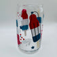 Bomb pop beer can glass