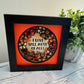 I love fall most of all with flowers mini 3D paper art in a shadowbox