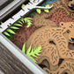 Brown bear family design 3D paper art in a shadowbox