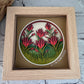 Indian paintbrush mini 3D paper art in a shadowbox