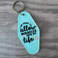 I am ready to allow miracles into my life retro motel keychain