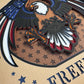 Freedom eagle 3D paper art in a shadowbox