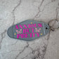 Anxious but pretty retro motel keychain