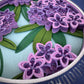 Rhododendron mini 3D paper art in a shadowbox