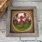 Indian paintbrush mini 3D paper art in a shadowbox