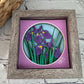 Iris mini 3D paper art in a shadowbox