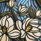 Stained glass magnolia 3D paper art in a shadowbox