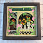Flower shop 3D paper art in a shadowbox