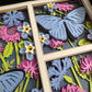 Butterfly 3 panel scene blue morpho butterfly 3D paper art in a shadowbox