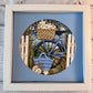 Beach bike and bag 3D paper art in a shadowbox