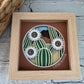 Cactus blossom mini 3D paper art in a shadowbox