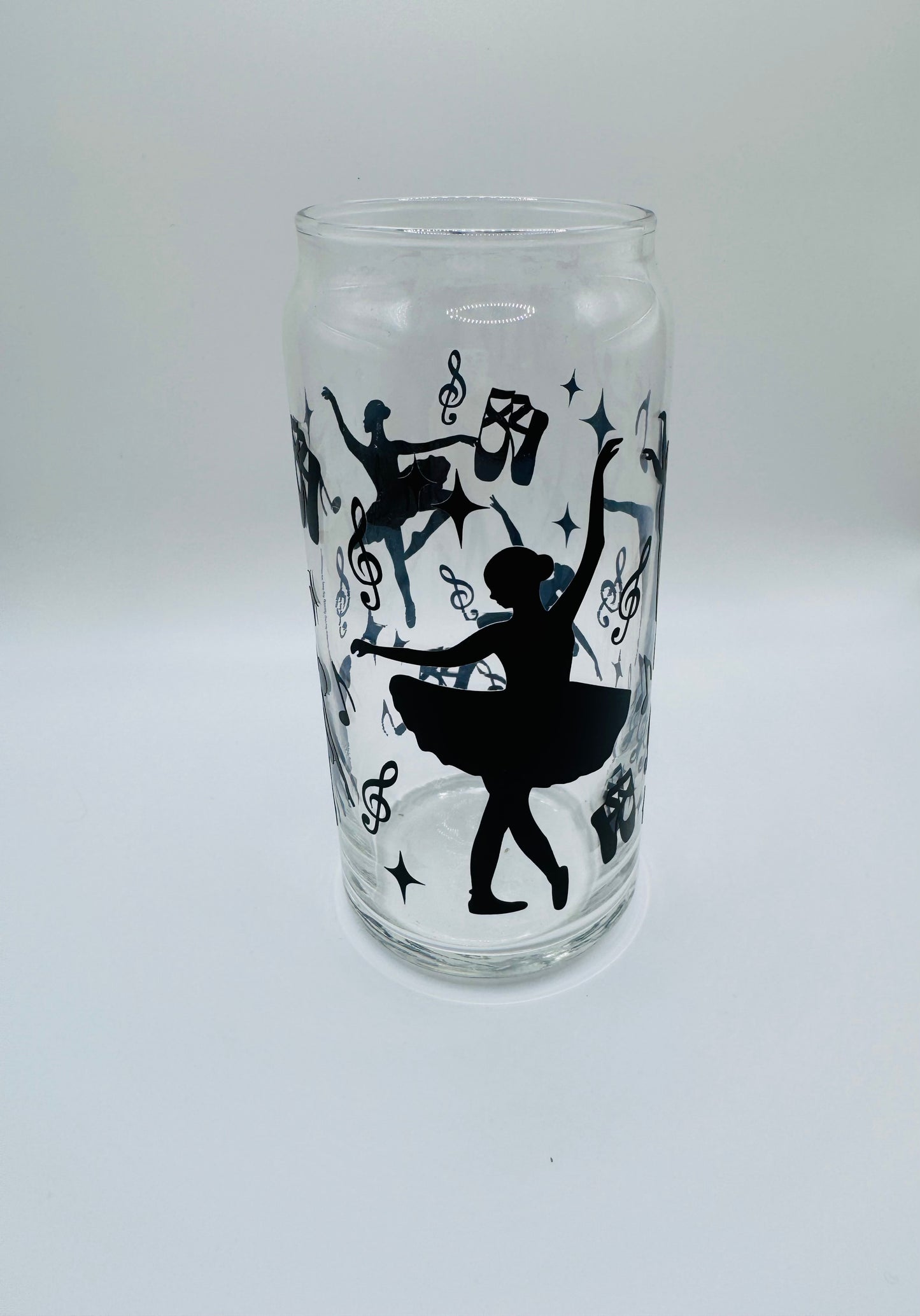 Ballerina beer can glass