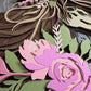 Horse with flowers 3D paper art in a shadowbox