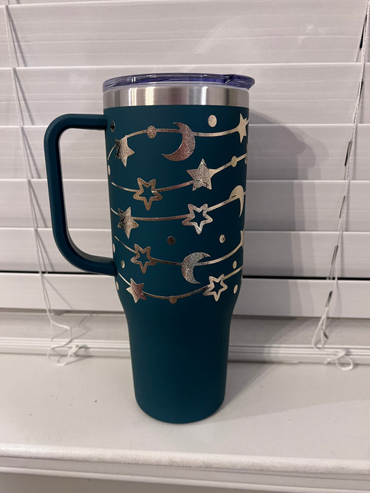 Celestial strings 40oz tumbler