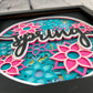 Spring 3D paper art shadowbox