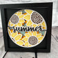 Summer 3D paper art shadowbox