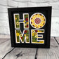 Home- Sunflower 3D paper art shadowbox