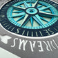 Compass 3D paper art shadowbox