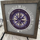 Compass 3D paper art shadowbox
