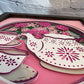 Tea for two 3D paper art in a shadowbox