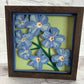 Blue flowers 3D paperart shadowbox