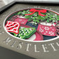 Meet me under the mistletoe 3D paper art shadowbox