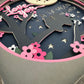 Love you to the moon and back 3D paper art shadowbox