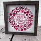 Friends fill the world with beauty 3D paper art in a shadowbox