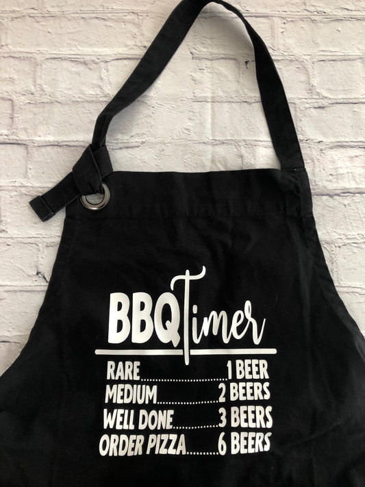 BBQ timer apron
