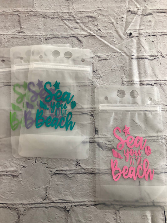 Sea you at the beach drink pouch