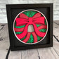 Christmas wreath 3D paper art shadowbox