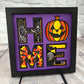 Home- Halloween 3D paper art shadowbox