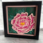 Peony 3D paper art shadowbox