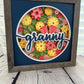 Granny floral 3D paper art shadowbox