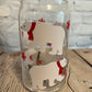 Polar bear beer can glass