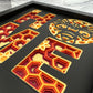 Home- Bee 3D paper art shadowbox