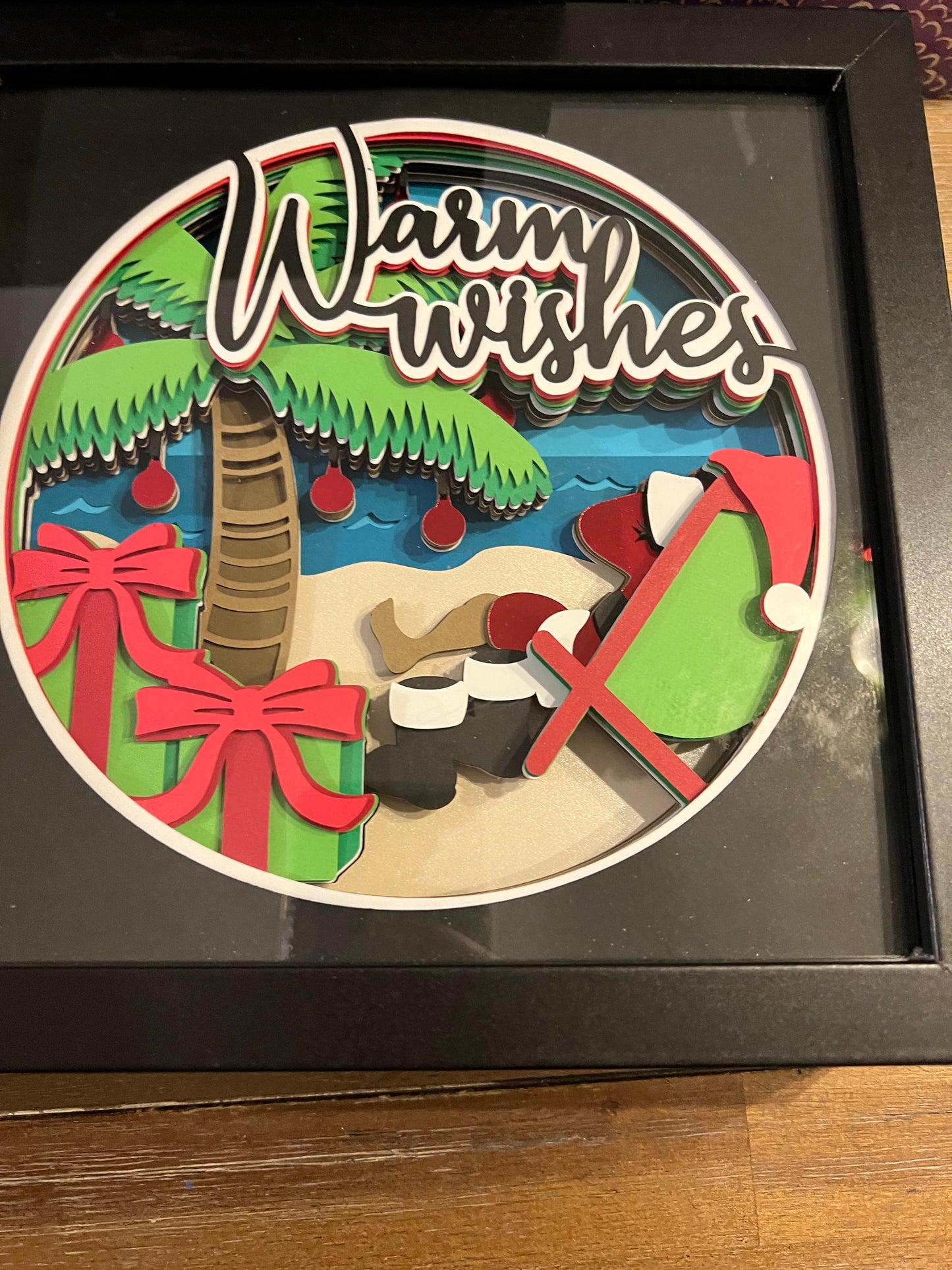 Warm Wishes shadowbox