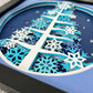 Winter tree 3D paper art shadowbox