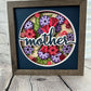Mother floral 3D paper art shadowbox