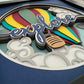 Explore hot air balloon 3D paper art shadowbox
