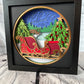 Believe with sleigh 3D paper art shadowbox
