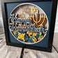 Happy Hanukkah 3D paper art shadowbox